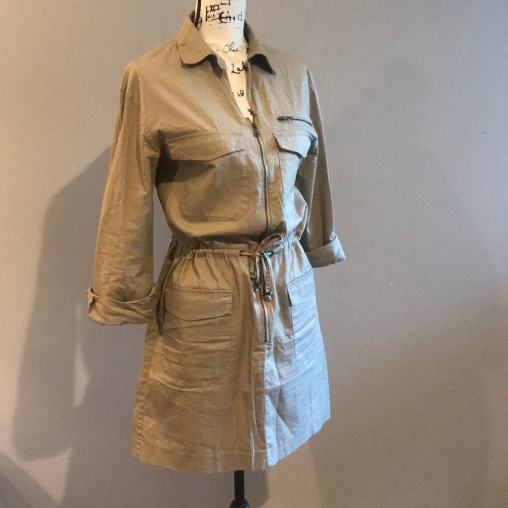 🌼H&M’s the perfect kaki dress Medium
